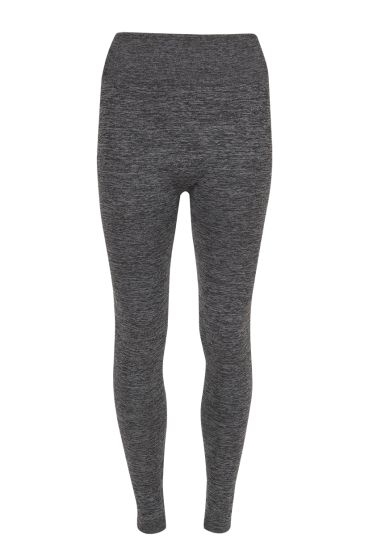 Basic Nova Seamless leggings med børstet innside gråmelert