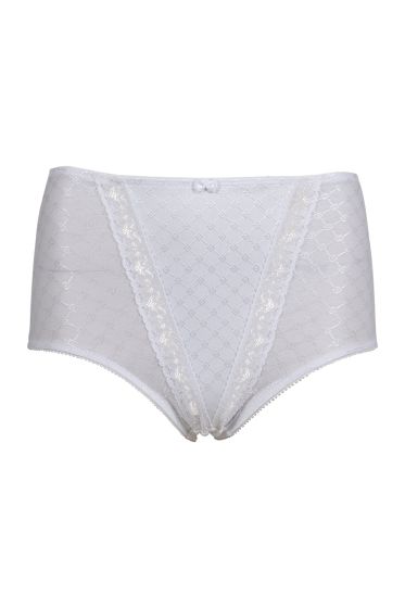 Layla high waist truse hvit