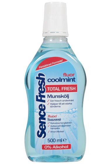 Sencefresh munnskyllevann Fluor Coolmint 500ml coolmint