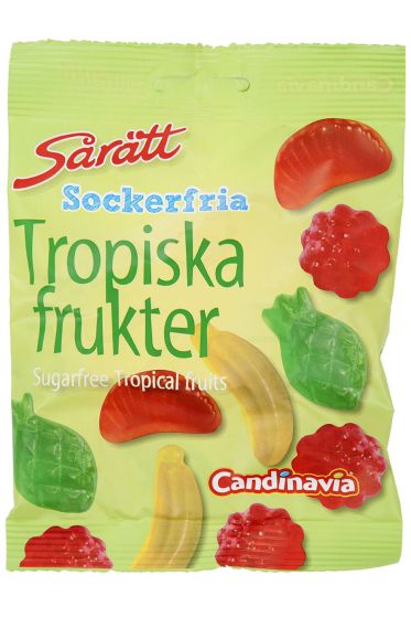 Sarått sukekrfrie tropiske frukter frukt