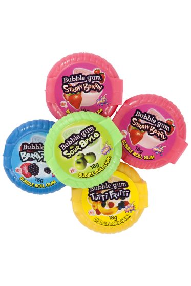 Sweet Flash bubblegum rolls mix 4 smaker