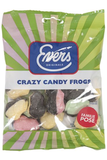 Evers crazy candy frogs salmiakk med frukt smak