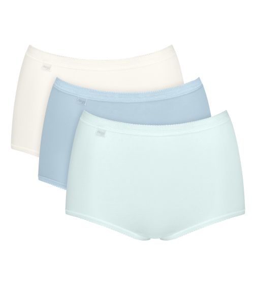 Basic Maxi 3Pk Hvit-lyseblå-turkis