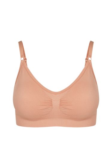 Basic Emily sømløs bh korall