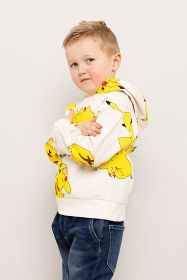 Hettegenser med Pikachu trykk Beige