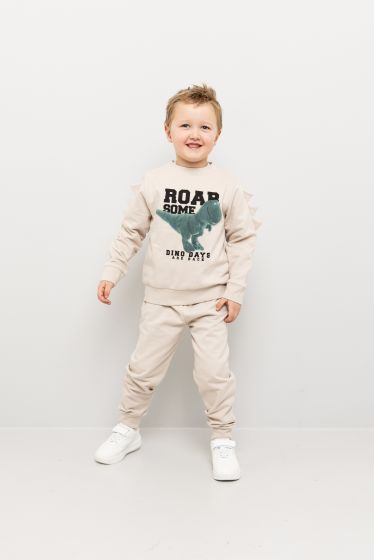 Joggedress med dinosaur og 3D 