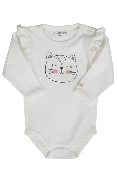 Tiny One Body med lang erm hvit