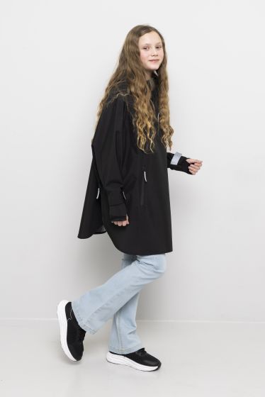Vestland poncho til barn Sort