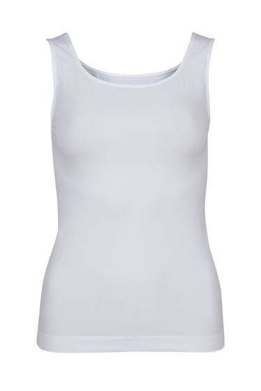 Crossbow seamless singlet med brede stropper hvit