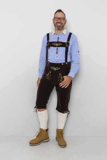 Bavaria Oktoberfestskjorte Blå