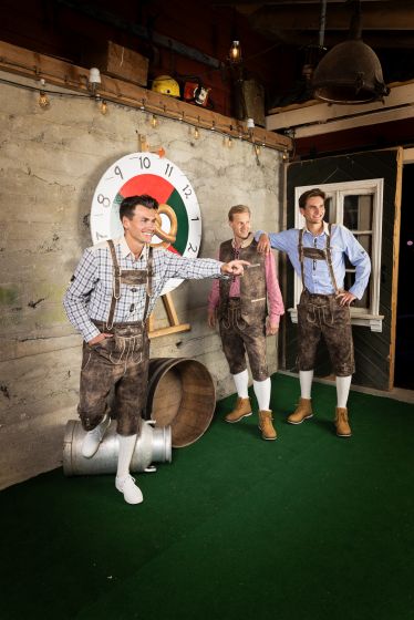 Bavaria Oktoberfestskjorte Rød