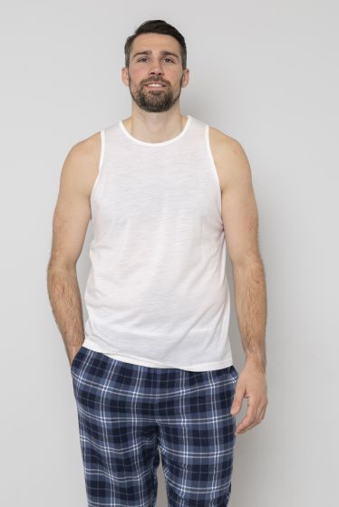 David Casual Singlet Hvit