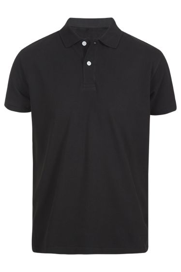Basic Owen klassisk pique regular fit sort
