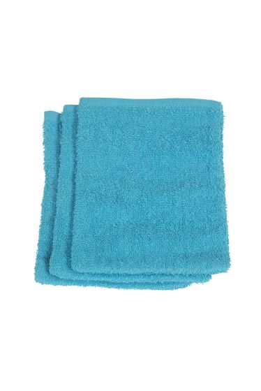Bekvem vaskehanske 3pk absorberende frotté turkis