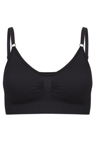 Basic Emily sømløs bh sort