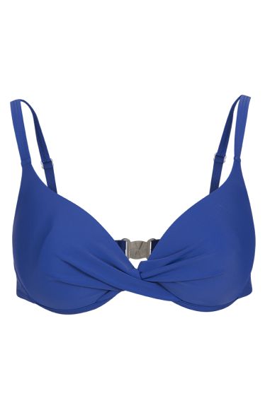 Swimwear bikinioverdel med spiler og padding blå