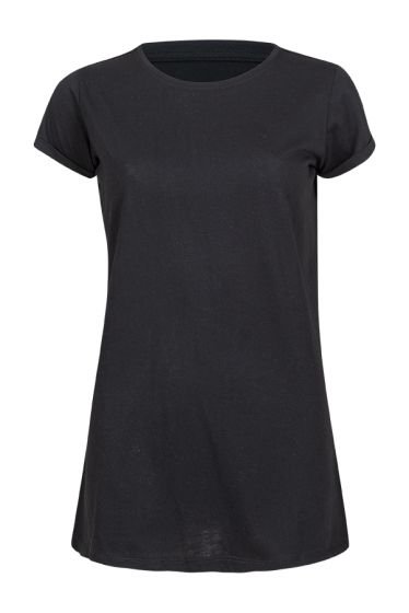 Basic Piper lang t-skjorte sort