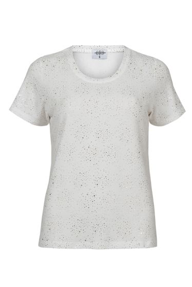 Nightwear pyjamastopp med stjerneprint offwhite