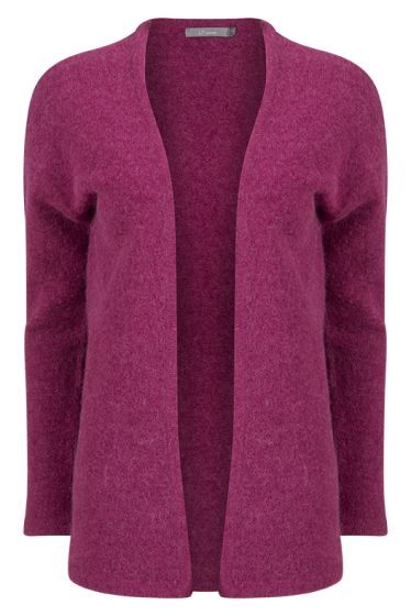 Lifetime cardigan i ull og alpakka rose