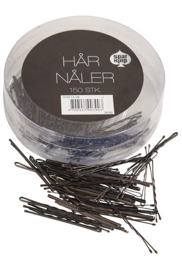 SK Hårnåler 150 stk Sort-Brun ass sort og brun