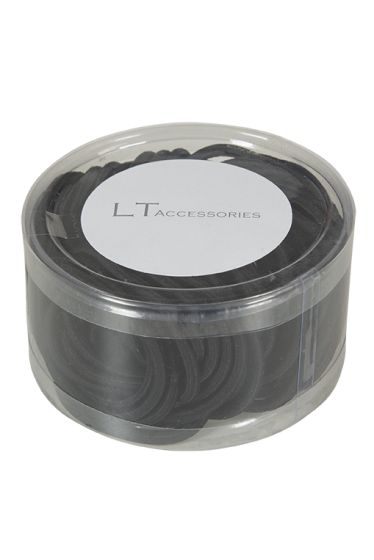 LT Accessories Elastic normal round 75 stk sort