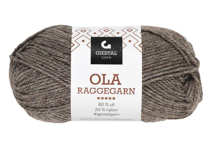 Gjestal Ola raggegarn garnnøste 702-brun melert