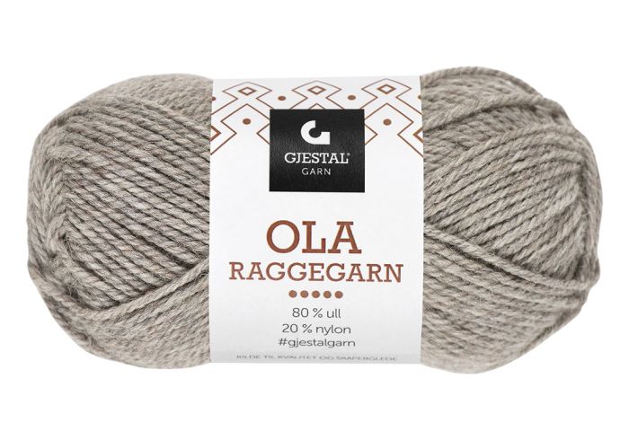 Gjestal Ola raggegarn garnnøste 701-beige