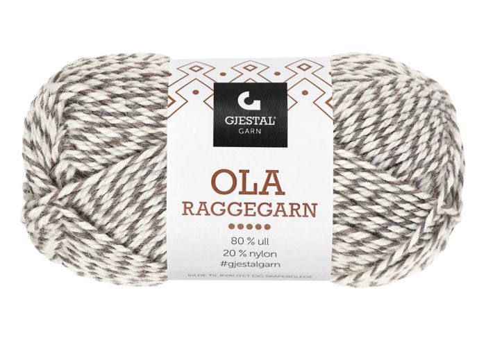 Gjestal Ola raggegarn garnnøste 705-brun/natur