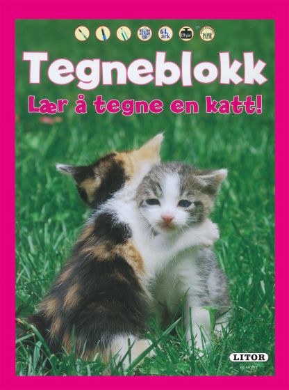 Tegneblokk katt standard