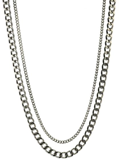 Smykke dobbel rhodium