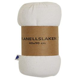 Flanell stretchlaken barnestørrelser hvit