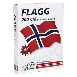 Flagg 200x145cm rødt,hvitt,blått