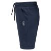 Shorts i slub jersey Sondre Mørkmarine..