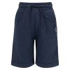 Shorts i slub jersey Sondre Mørkmarine..