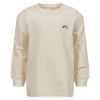 Langermet topp med broderi Offwhite..