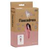 Fleecedress med broderi Rosa.