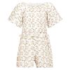 Jumpsuit i musselin Petunia Offwhite-rosa