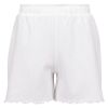 Shorts ribbestrikket Malin Hvit