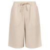 Shorts i linmiks Lys beige..