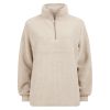 Ensfarget fleece overdel .