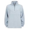 Ensfarget fleece overdel .