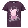 Peppa Gris T-skjorte vinrød.
