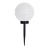 Solarlampe Kuppel hvit/sort