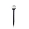 Solarlampe Kule klar/sort