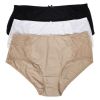 Basic Olivia Midi+ truse 3pk hvit, sort og beige
