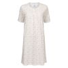 Nightwear Pearl nattkjole med korte ermer hvit-pudder