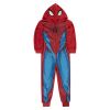 Jumpsuit i fleece Rød-blå