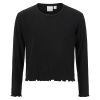 Ribbestrikket genser cropped Mira