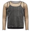 Topp i mesh Sparkly Sort