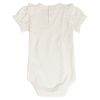 Kortermet body med broderi anglaise 